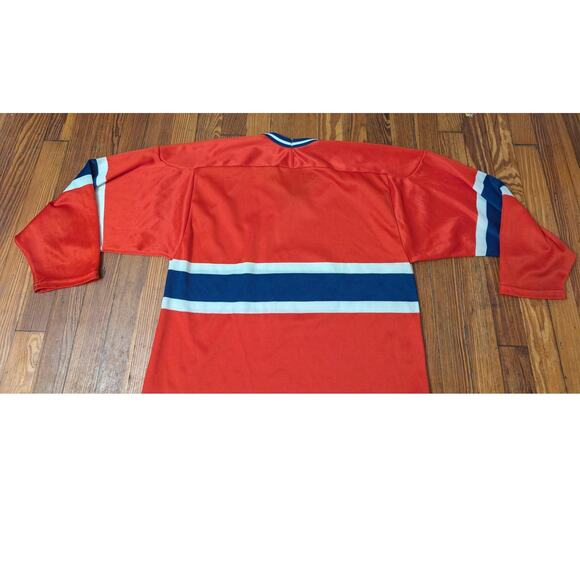CCM Montreal Canadians Maska Red VTG Jersey Size L/XL - Picture 4 of 6